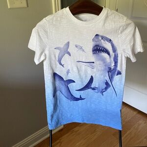 Gap kids, great white shark white to blue ombre T-shirt